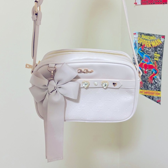 LIZ LISA Handbags - Liz Lisa Pink Monogram Pochette Crossbody Bag Purse Japan Lolita J Fashion
